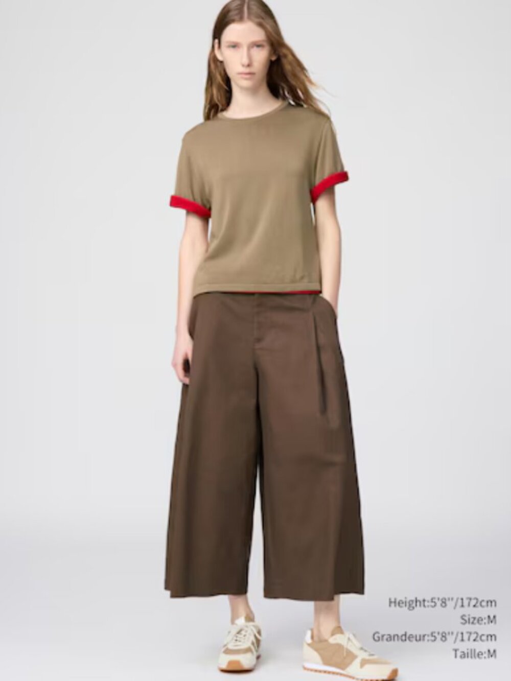 UNIQLO Brown Cotton Culotte